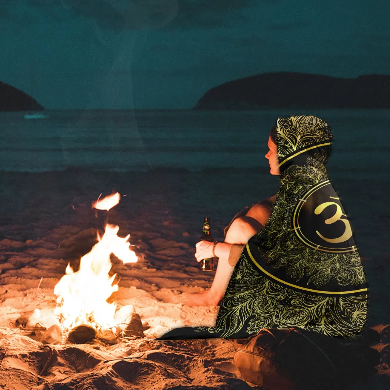 Кастомное одеяло-худи с принтом на заказ