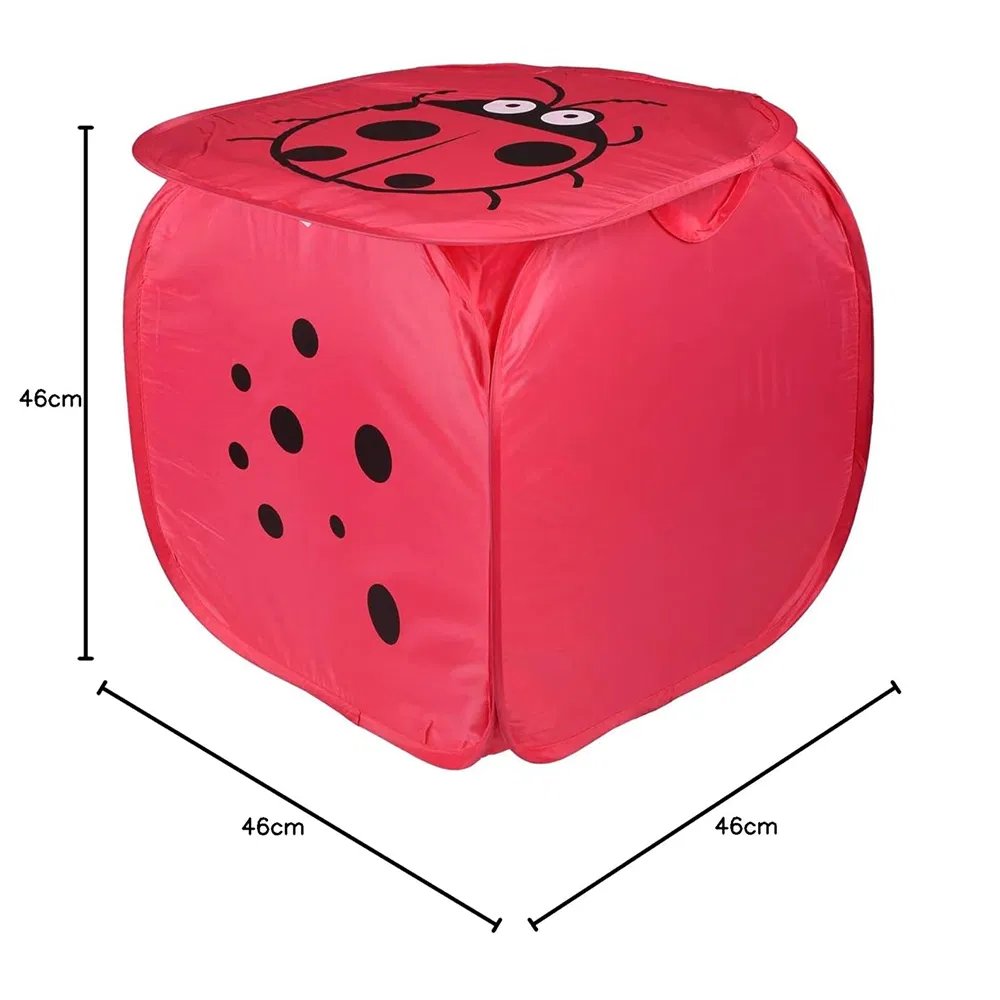 Customizable Portable Waterproof Foldable Laundry Basket for Travel with Pop-up Mesh Design
