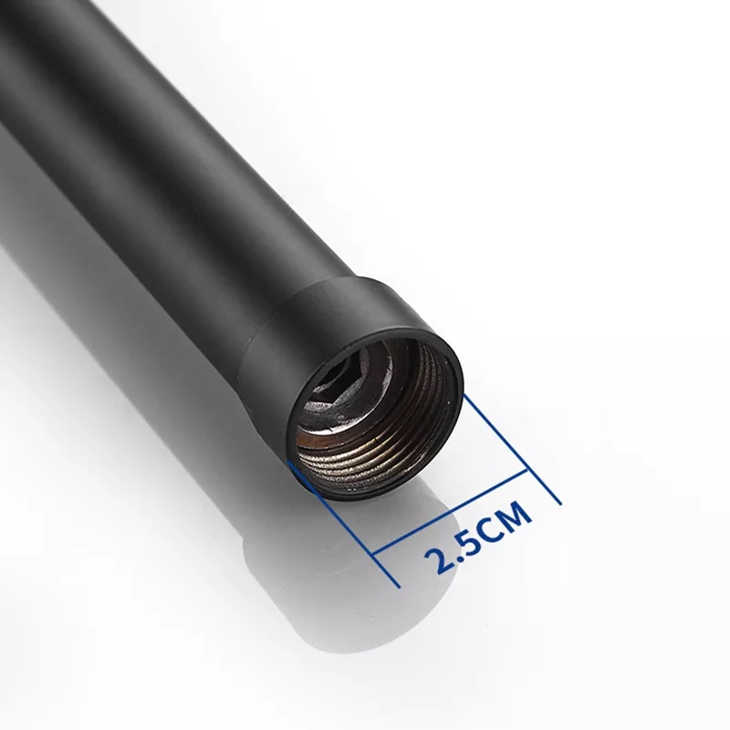 Round/Square Extension Tube 30/40cm Shower Faucet Extra Extend Tube Black Golden White Color Universal Interface Extend Tubes