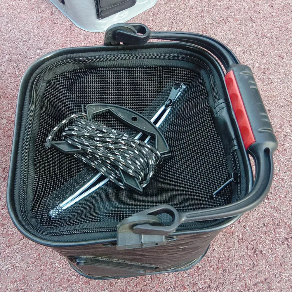 Storage Bag Fishing Accessories Foldable Fishing Bucket Box EVA Handle Storage Container Bl19176