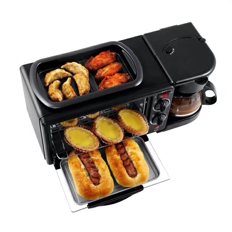 3 in 1 Electric Breakfast Sandwich Maker Multi Function Breakfast Maker 3-in-1 Sandwich Maker Breakfast Maker Set Multi Breakfast Maker Wholesale Price Sale