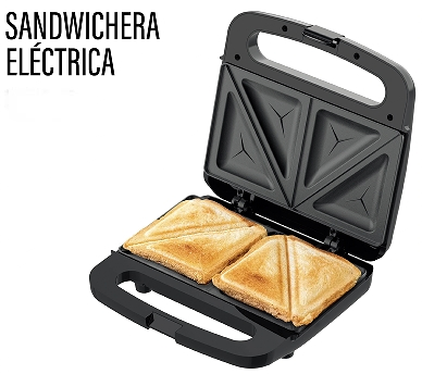 Electric Sandwich Maker with Non-Stick Plates, Indicator Lights, Easy to Clean and Store, Perfect for Cooking Breakfast, Grilled Cheese, Tuna Melts and Snacks
