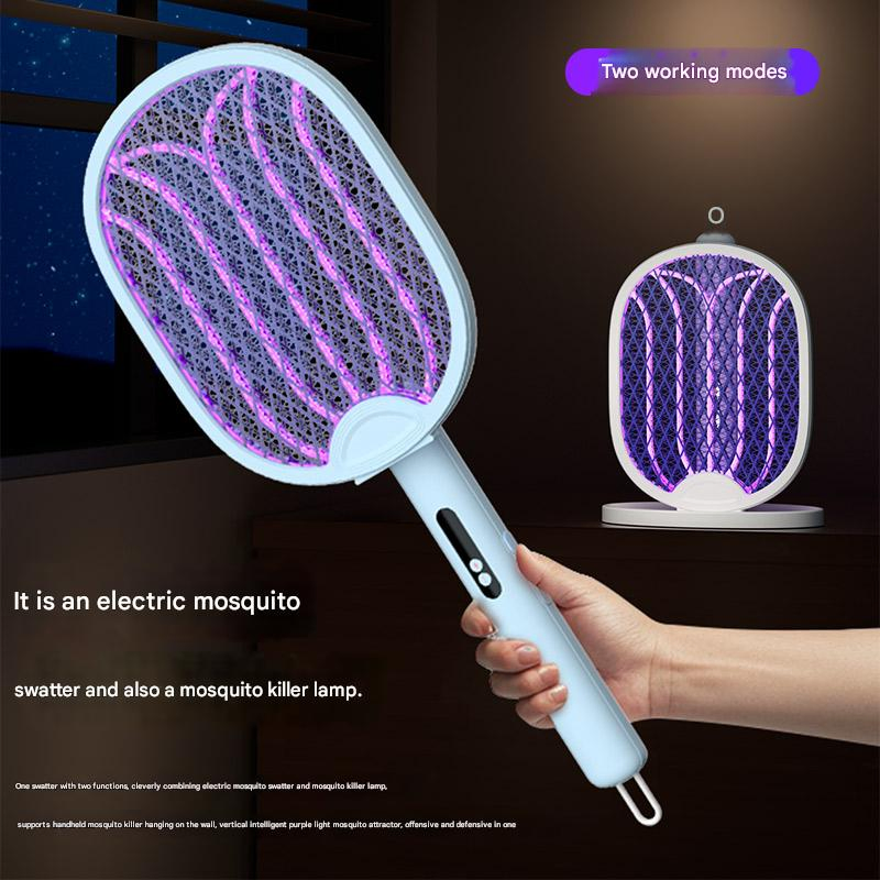 New Hot Foldable Rechargeable Mosquito Killer Racket Electronic Fly Swatter Mosquito Swatter