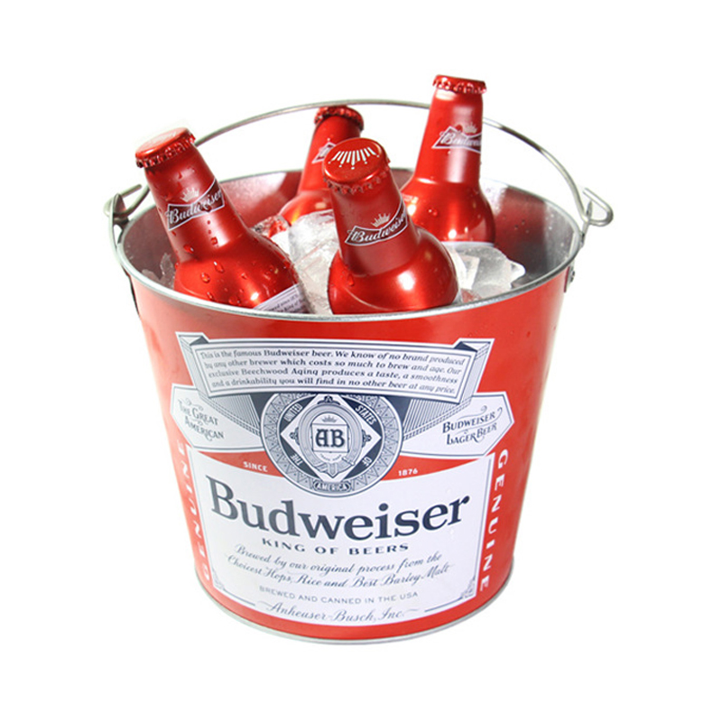 Rectangle Ice Bucket for Beer Bottle Tin 6L Bucket