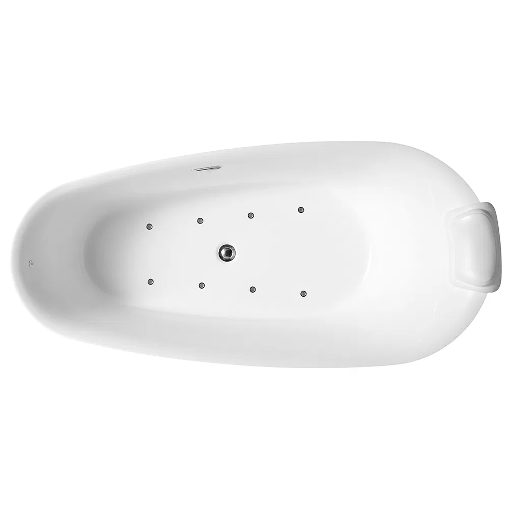 Акриловая угловая ванна с гидромассажем и подсветкой