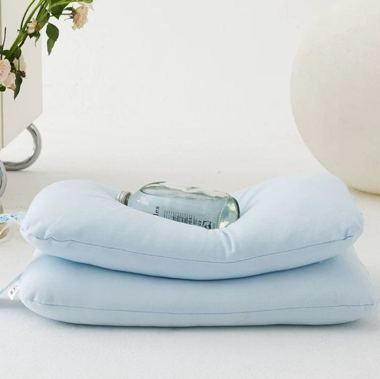 Baby Pillow Bamboo Skin-Friendly Filled with Down Cotton Fluffy Factory Wholesale Price
