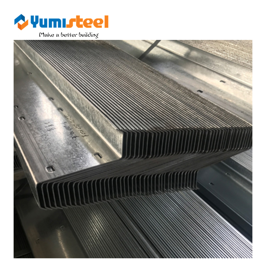 Customizable Z/C Shape Lightweight Steel Purlin for Large Constuction Main Material of C-Shaped Steel Groove Hot-DIP Galvanized Seismic Pipe Gallery
