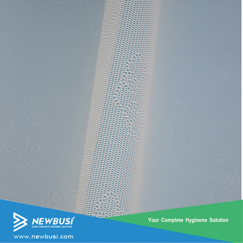 High Quality Breathable Perforated PE Film for Sanitary Napkins Top Sheet Material