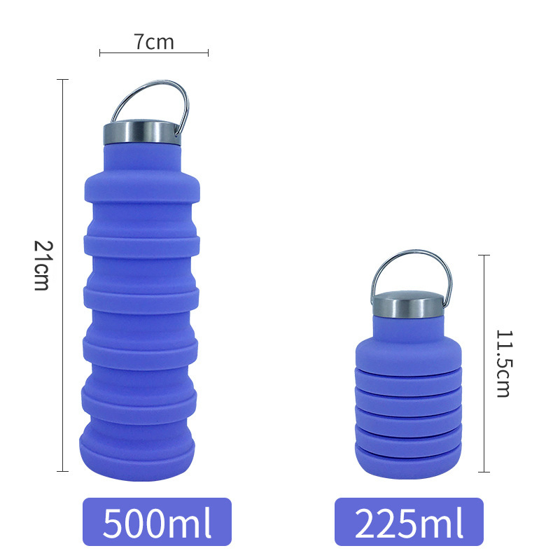 Portable Foldable Expandable Silicone Collapsible Water Bottles