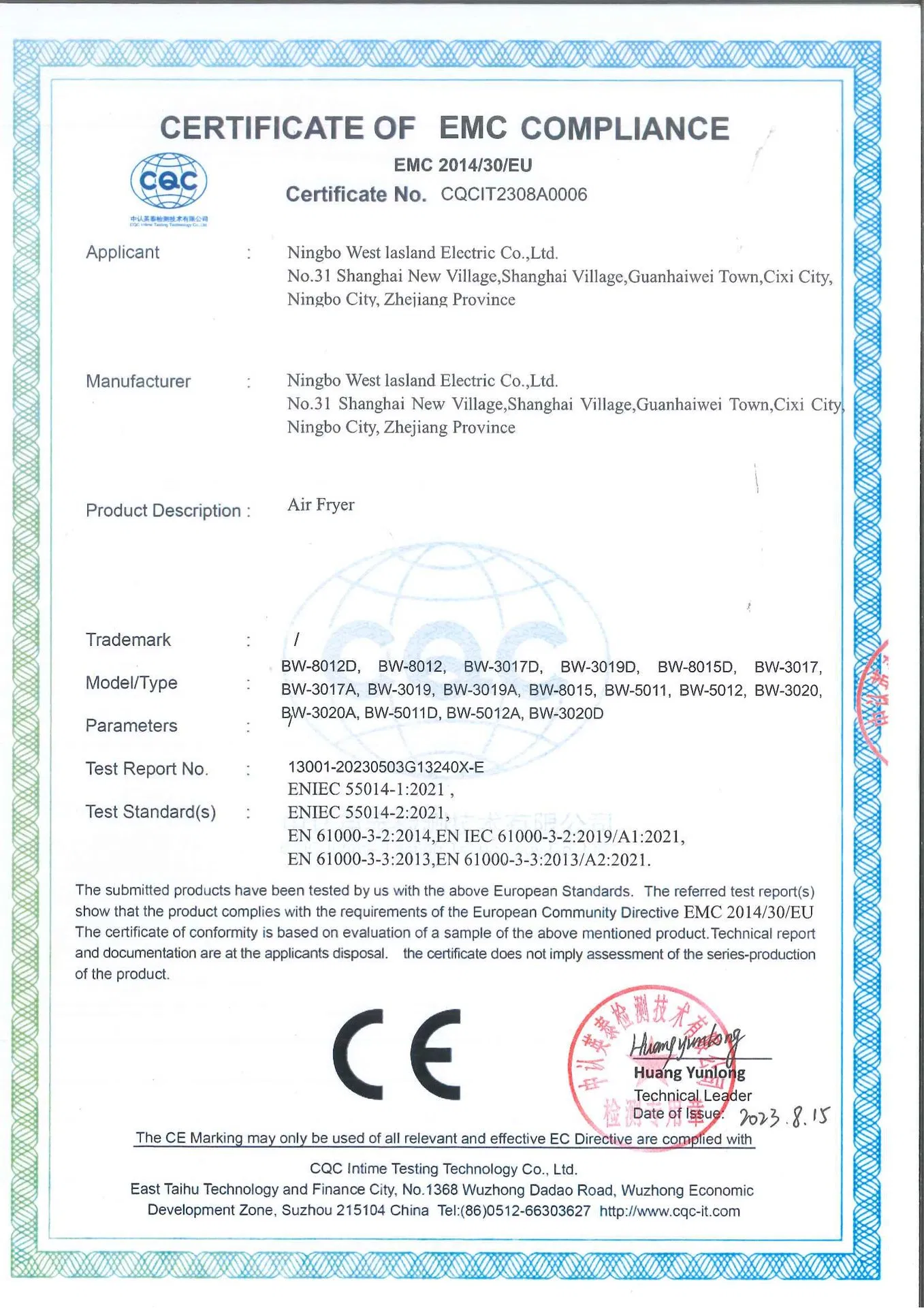 New Design Oil-Free Digital Smart Air Fryer with Visual Touch Screen