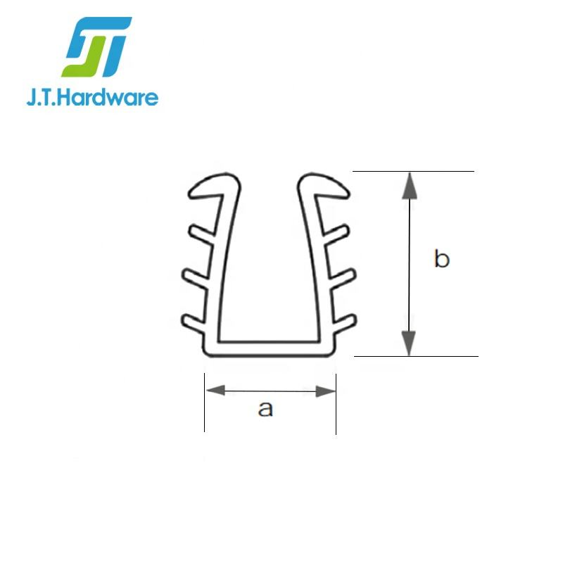Hv380 Shower Glass Door Clear Deluxe Header Bar Glazing Vinyl