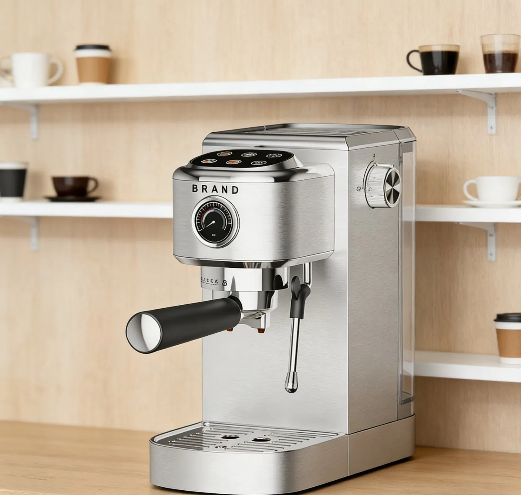 Maquina De Cafe Semi-Automatic Coffee Maker for Bar