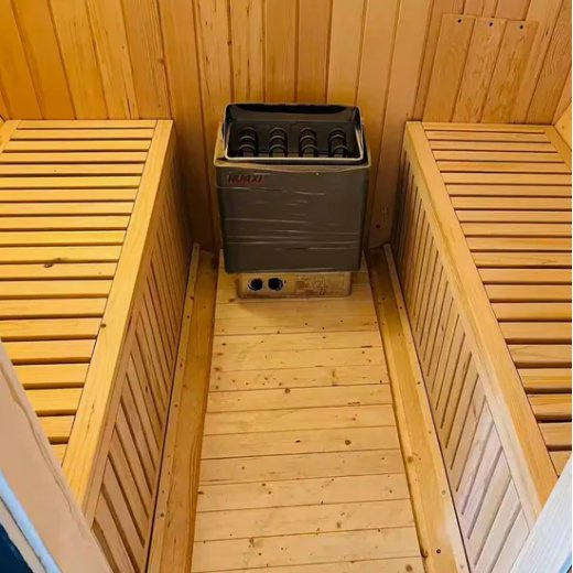Hot Outdoor Red Cedar Round Barrel Sauna Room Barrel Steam Room