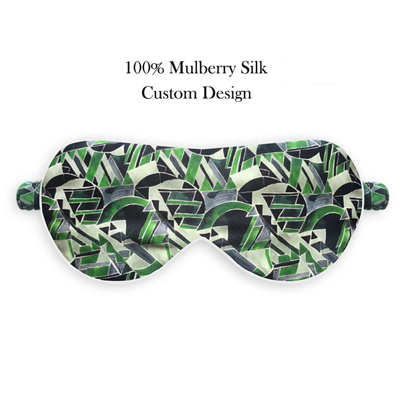 China Factory Double-Sided Pure Silk Lady Hot Sale Silk Sleep Mask of Custom Logo