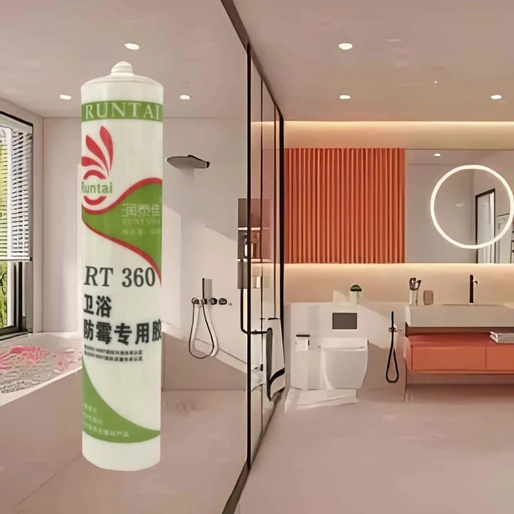 Runtai Best Sell Single Component Mildew Proof Waterproof Silicone Sealant for Sanitary