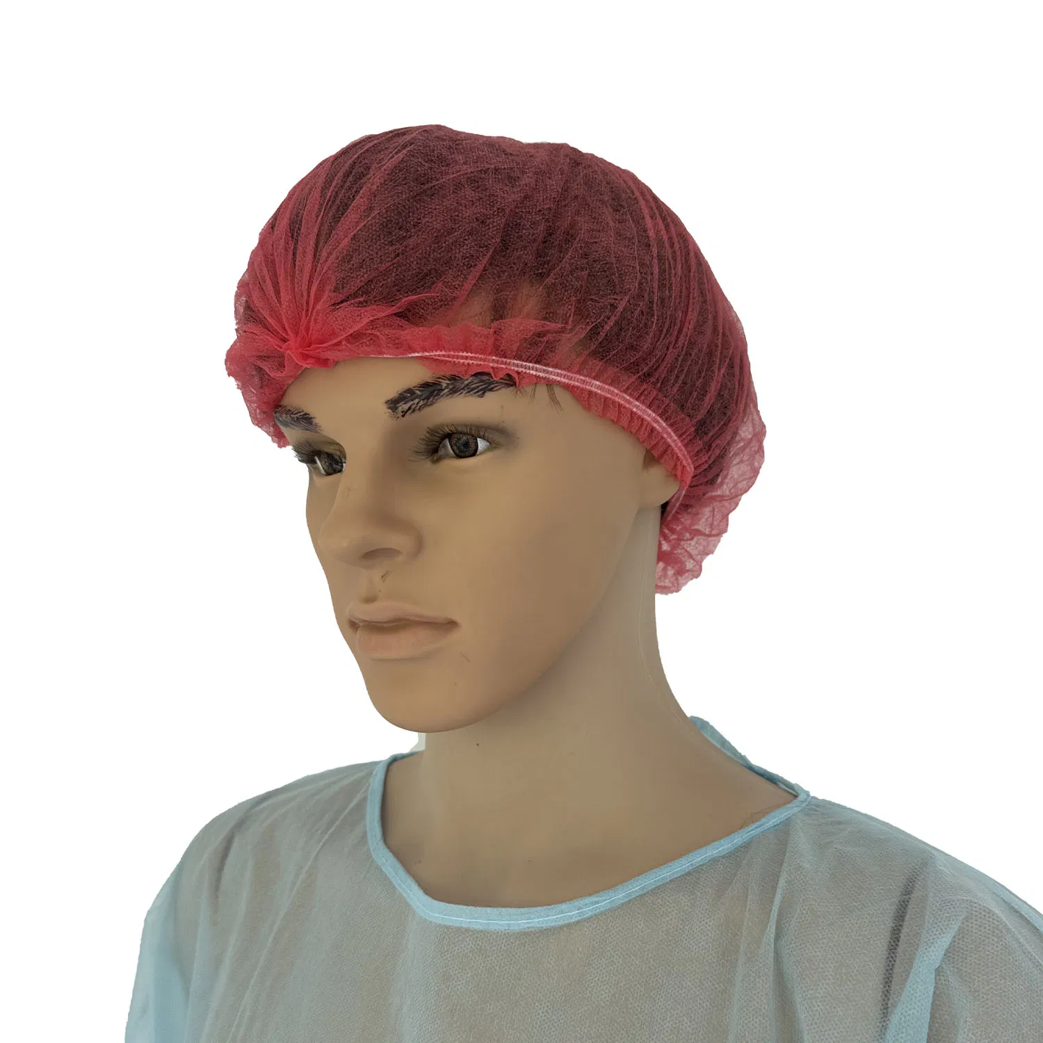 21 Inch Elastic Hair Cover Disposable PP Nonwoven Mob Cap for Food Processing Industry