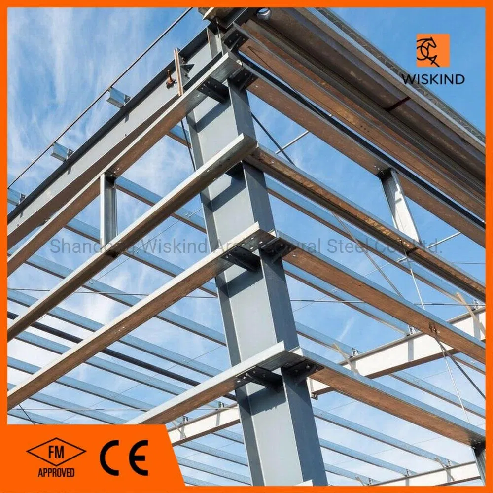FM Modular Metal Prefabricated Steel Warehouse with Steel Beam