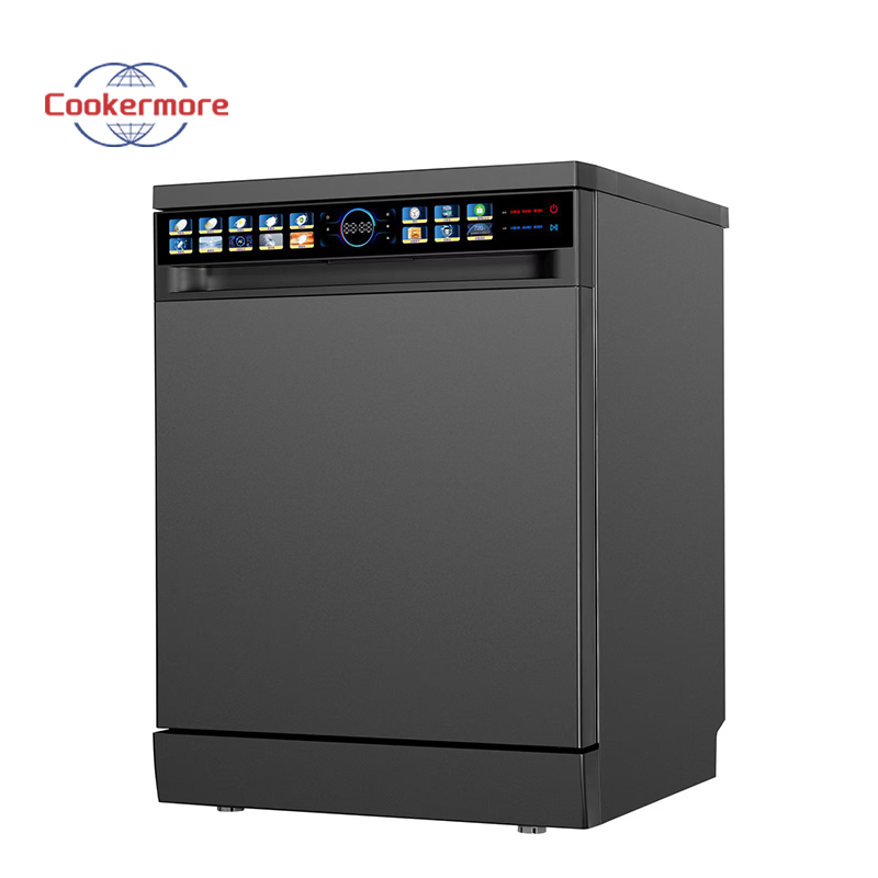 18 Place 1800-2100W PTC Hot Air Drying UV Sterilization Black Optional Dishwasher