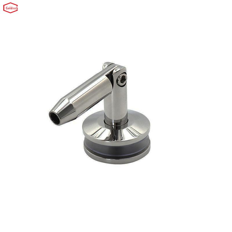 Awning Corner Holder Stainless Steel Glass Canopy with Satin Polish