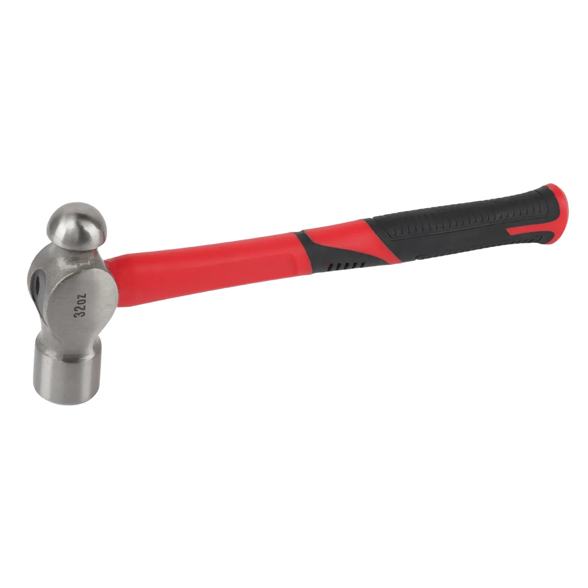 300g High Carbon Steel Machinist Engineers Hammer with Shock Absorbing Fiberglass Handle for Riveting, Framin