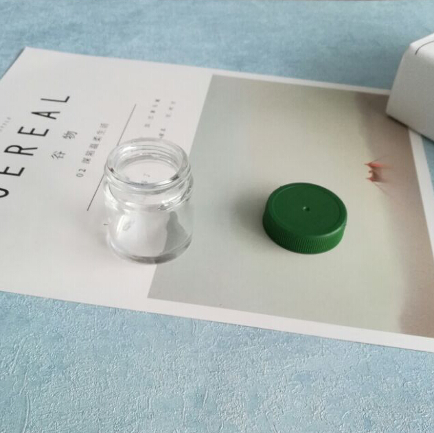 20g Clear Essential Balm Glass Bottle with Green Cap