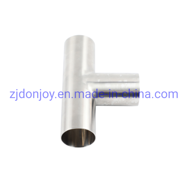 Seamless Sanitary Welding Clamped Long-Type Equal Tee