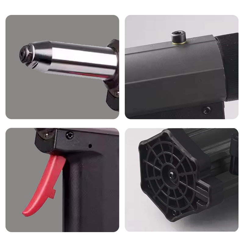 Пневмогидравлическая заклепочная машина с 3 насадками