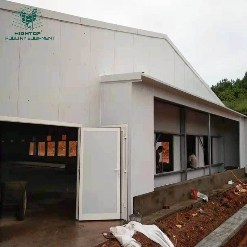 Fireproof Heat Insulation Prefab Light Steel Hen House for chicken