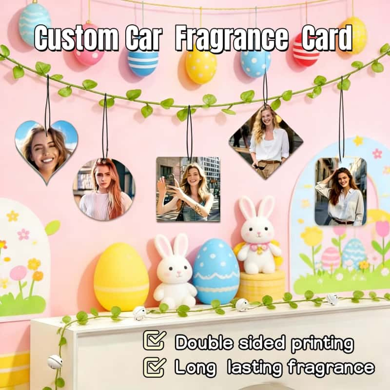 Easter Theme Customized Fragrances Paper Air Freshener Double-Sided Ideal Holiday Gift