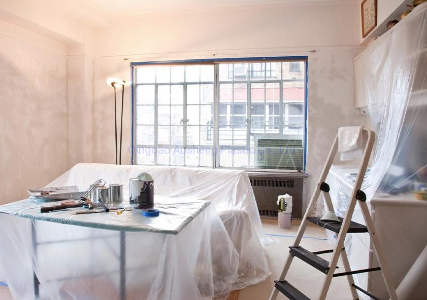 Clear Plastic Sheeting Furniture Cover Floor Wall Protection Film