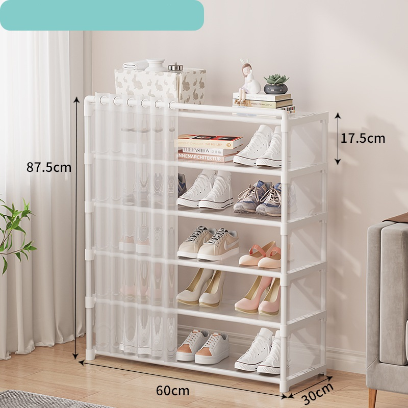 Storage Artifact Cabinet Combination Cabinet Storage Shoe Rack Simple Multi-Layer Combination Shoe Rack Dustproof Shoe Cabinet Transparent Shoe Rack