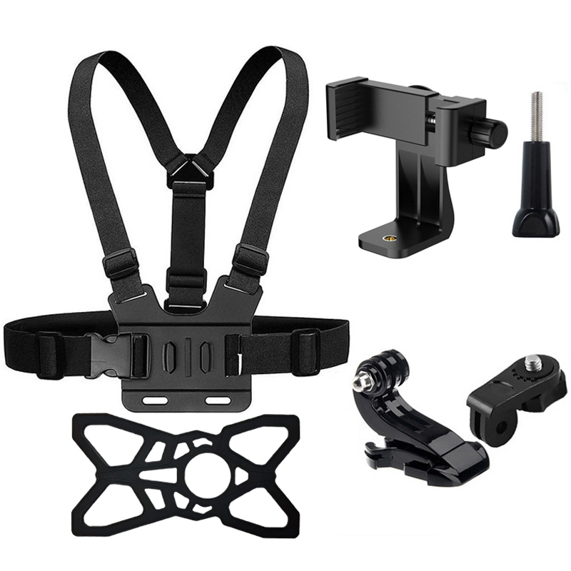 6- in-1 B Set Chest Mount Strap for Gopro Hero 10 9 8 7 6 5 Action Camera Action Camera