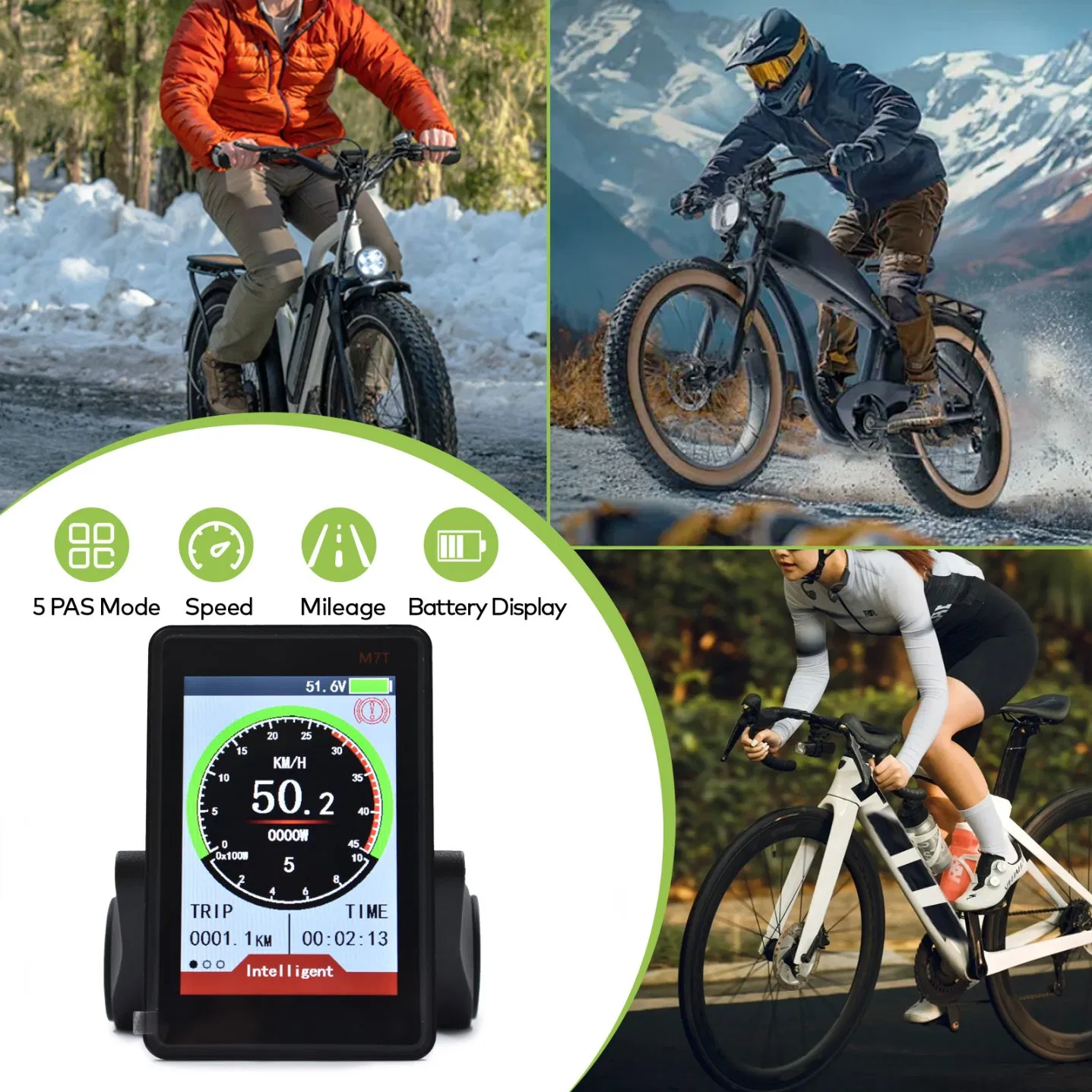 Electric Brushless Controller 350W 500W 800W 36V 48V Electric Bike for Scooter E-Bike Bicycle Accessories Bike Accessories