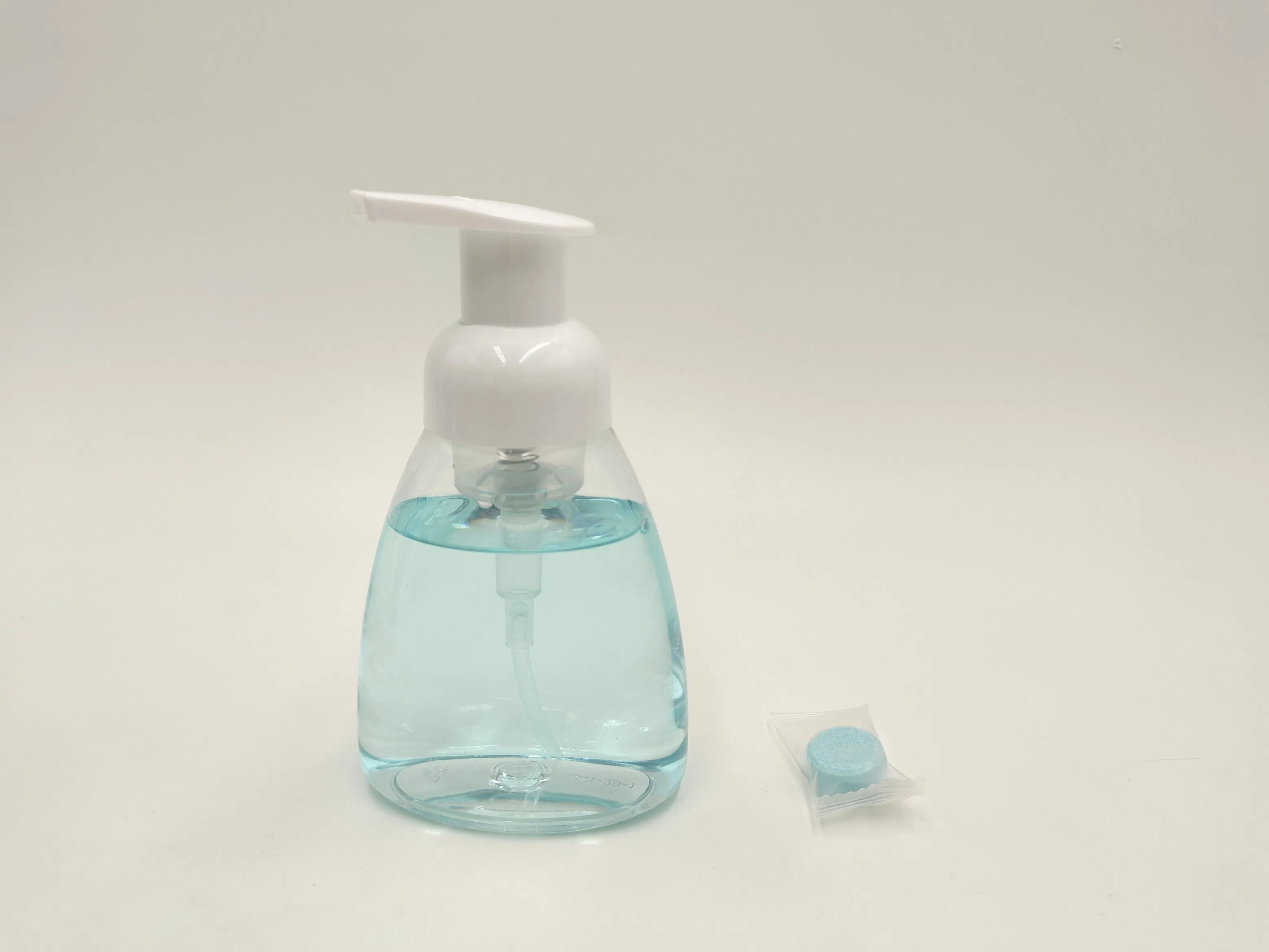 Easy to Clean and Wash Free Effervescent Tablet Hand Sanitizer 10PCS / Box with a Bottle Pump Liquid Soap