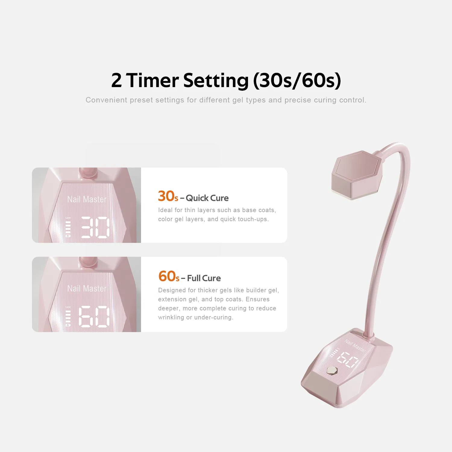 Fast Curing Goosenecks Nail Dryer Rechargeable Portable Table Nail Light 18W Auto Sensor Cordless UV Nail Lamp