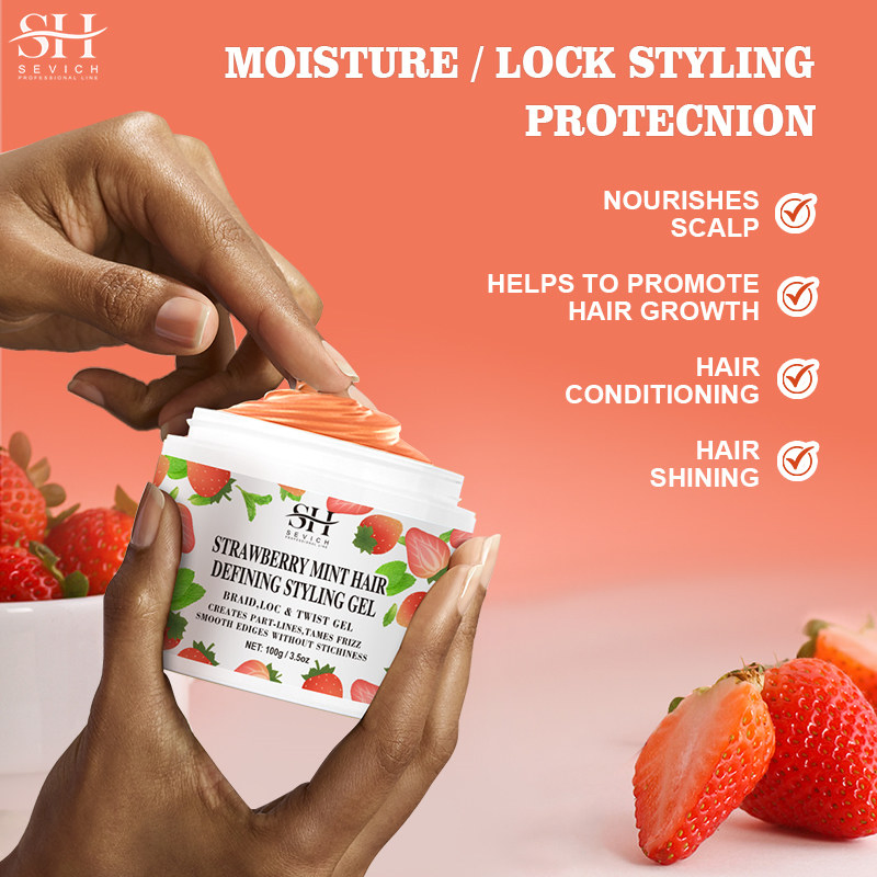 Hair Styling Gel Custom Natural Herbal Vitamin Moisturizing Curl Defining Cream Gel
