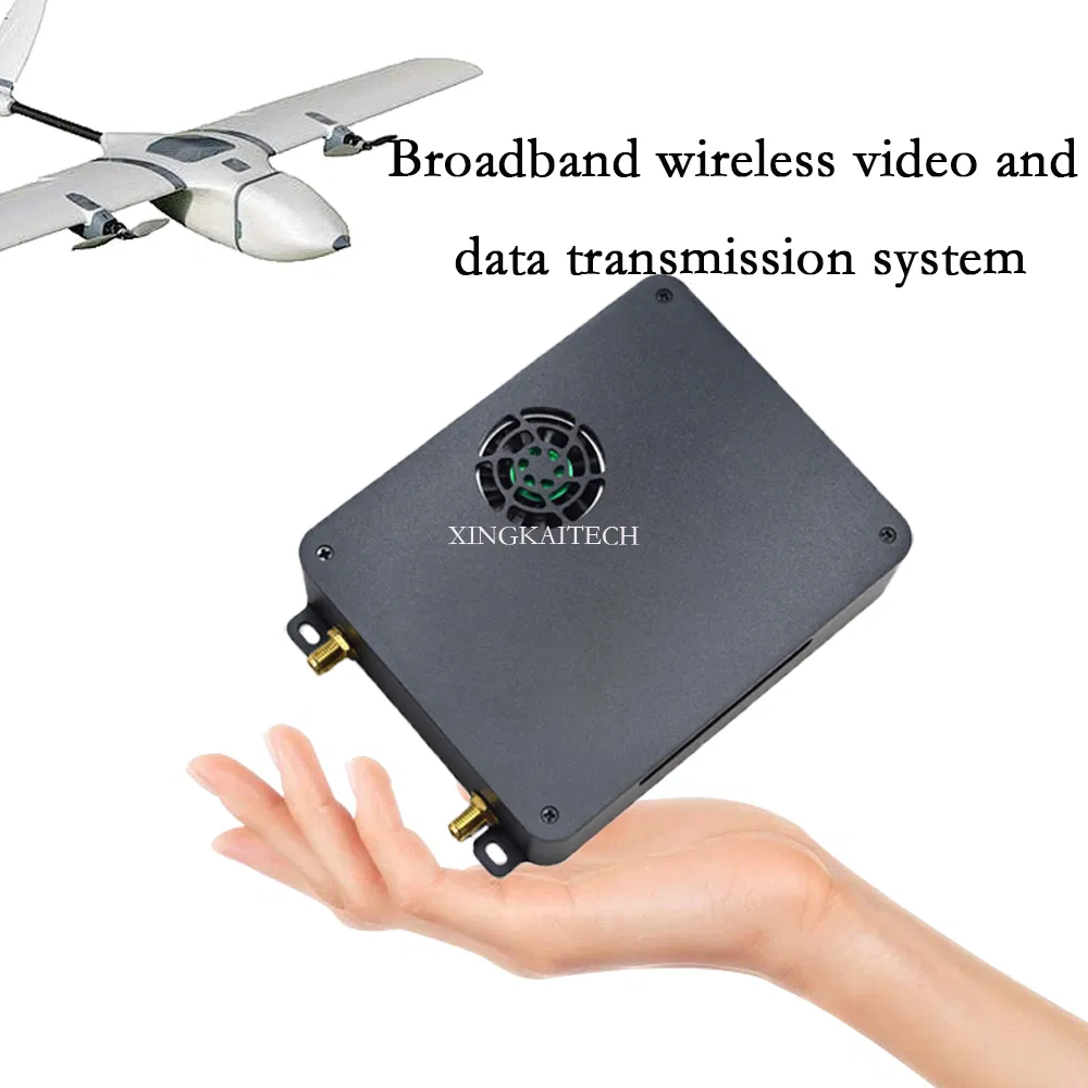 Broadband HD Video Transmission Flight Telemetry Data Link Radio Communication with AES128 and AES256 Encryption for Vtol Drone
