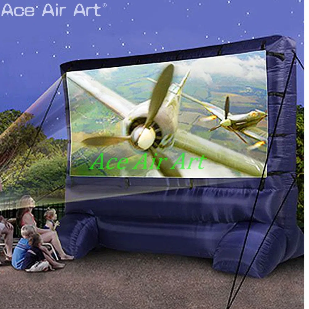 Personalized Inflatable Projection Screen Thick Base Projector Screen for Lawn or Backyard Event