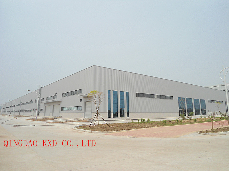 Painting or Hot Galvanized Prefabricated Light Steel Structure Shed for Construction
