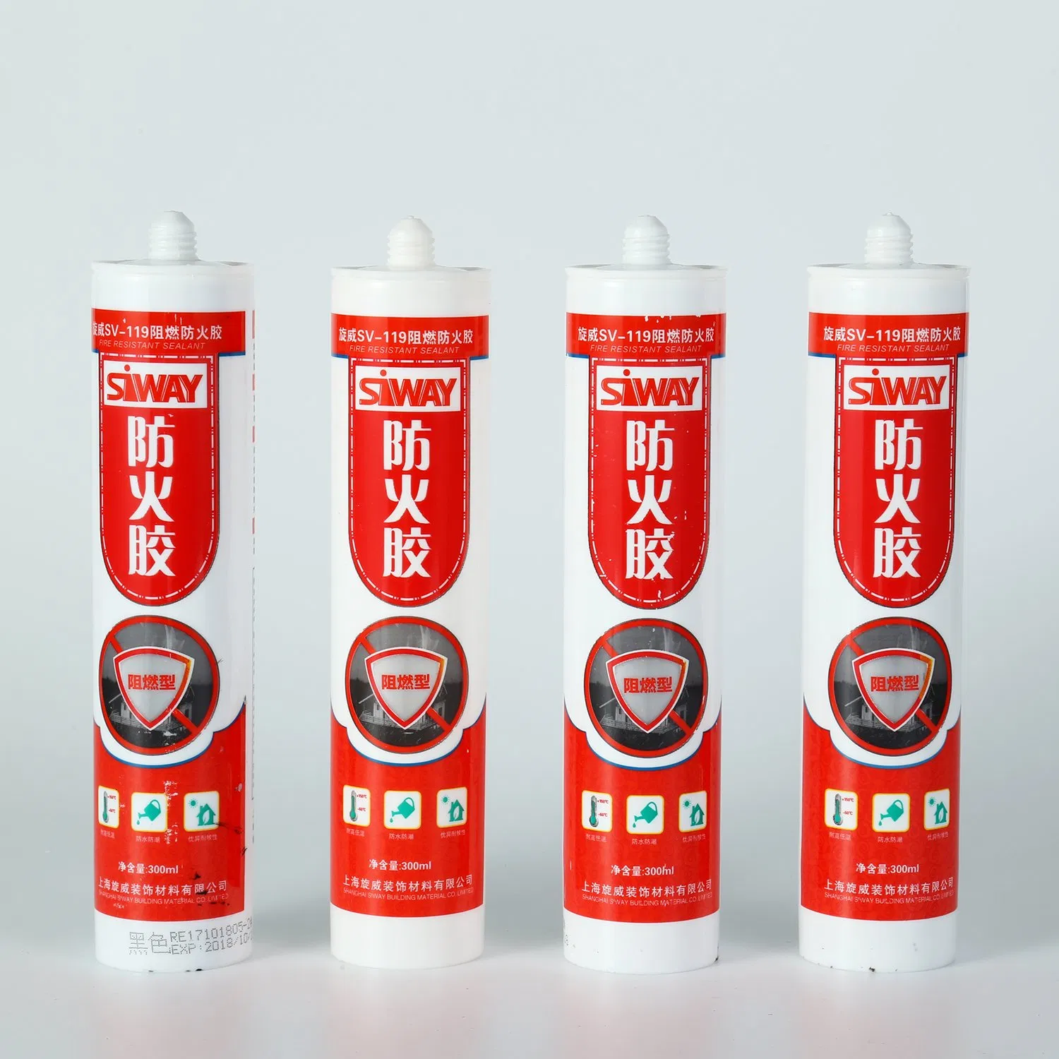 Fireproof Resistant One Component UL Listed Silicone Sealant for Building Fire Seam Sealed