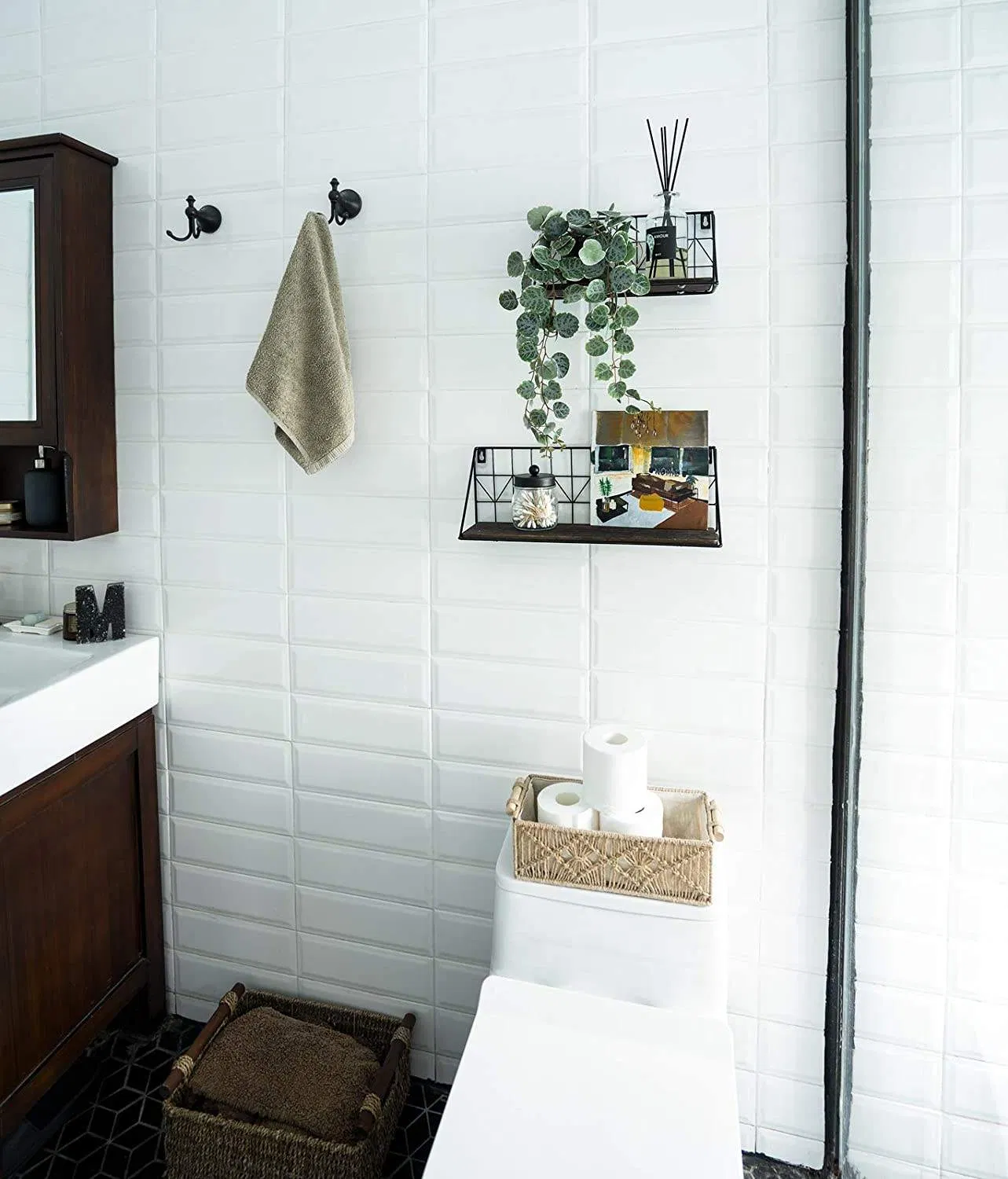 Полка-стеллаж из железного дерева для хранения