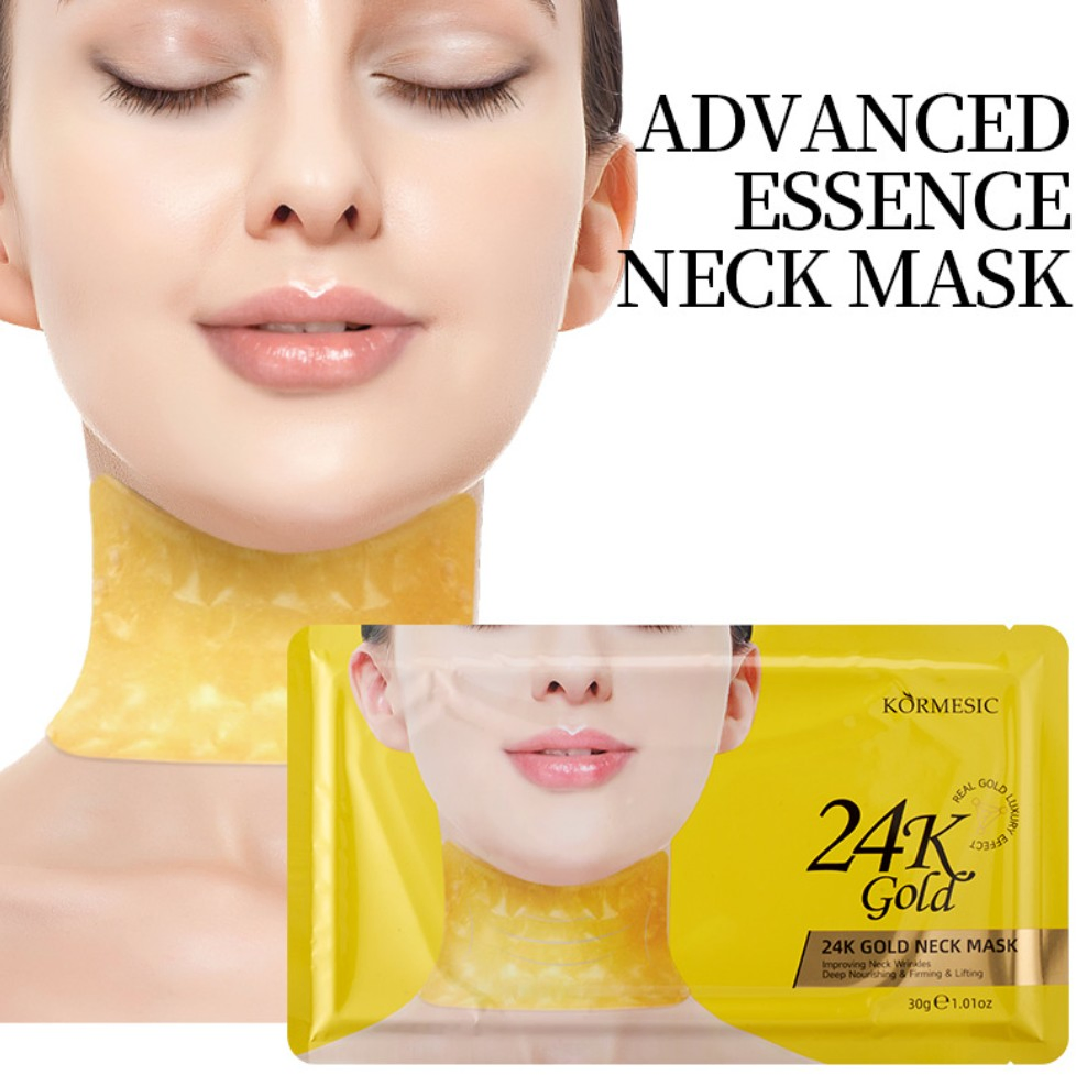 Beauty Firming Lift Skin Anti-Aging Anti-Wrinkle Skin Care 24K Gold Nano Collagen Skin Care Firming 24K Gold Advanced Essence Neck Lip Mouth Forehead Mask