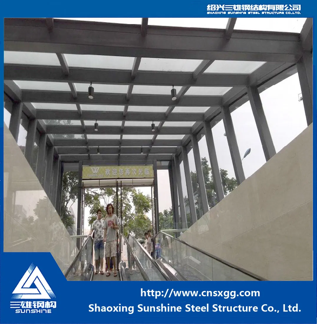 Steel Structure Girder with Glass for Underground Store
