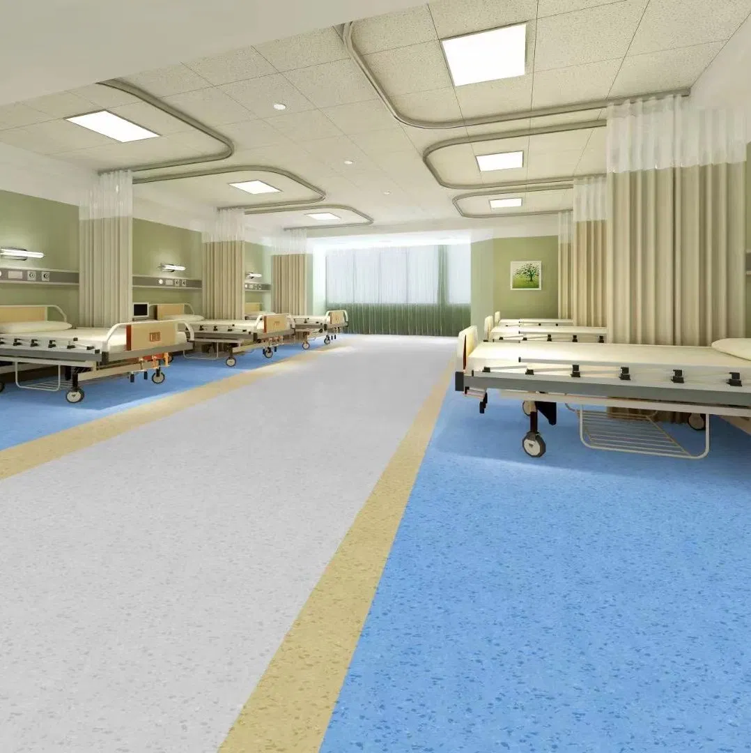 Premium Homogeneous Linoleum Vinyl Flooring for Hospitals and Clinics