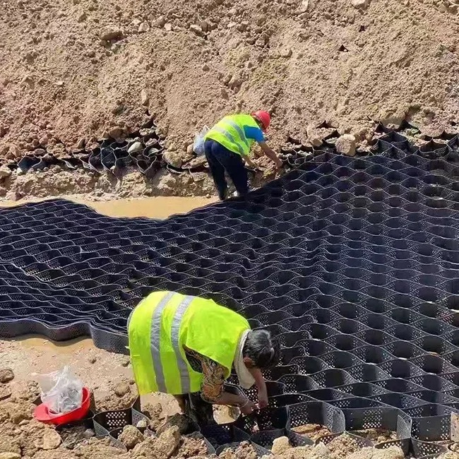Honeycomb Geogrid Slope Protection Cellular Reinforcement for Greening HDPE Geocell