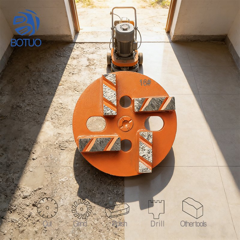 Botuo Diamond Abrasive Trapezoid Tools Concrete Grinding Shoes Floor