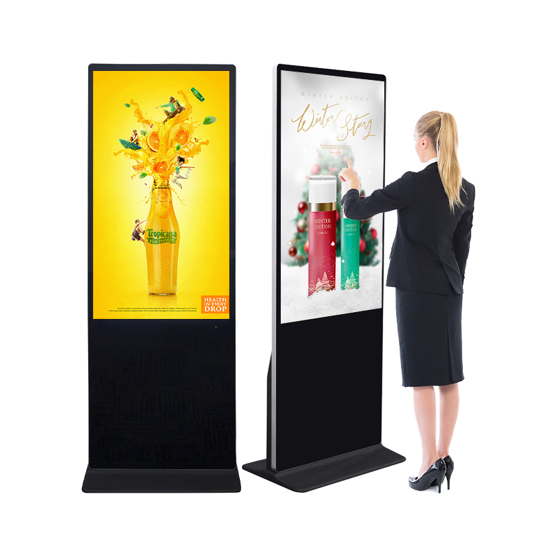 Floor Stand LCD Touch Screen Advertising Display 43 Inch Digital Signage