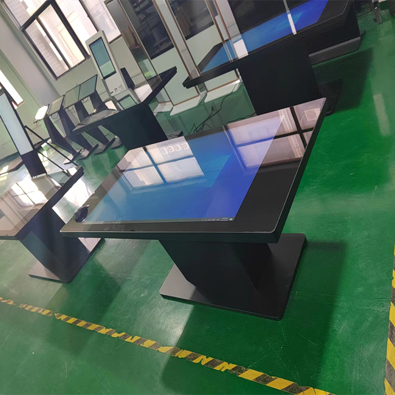 43-Inch Android Windows LCD Interactive Smart Touch Table for Game Coffee Control Table with NFC Module Power Charging Station Camera Module