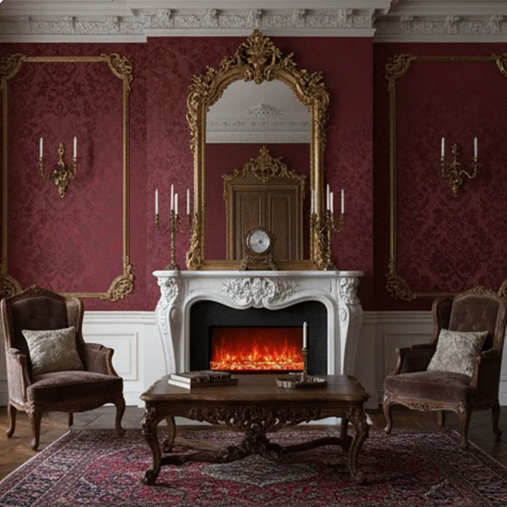 Customizable 800mm Electric Fireplace with Advanced Heating Features