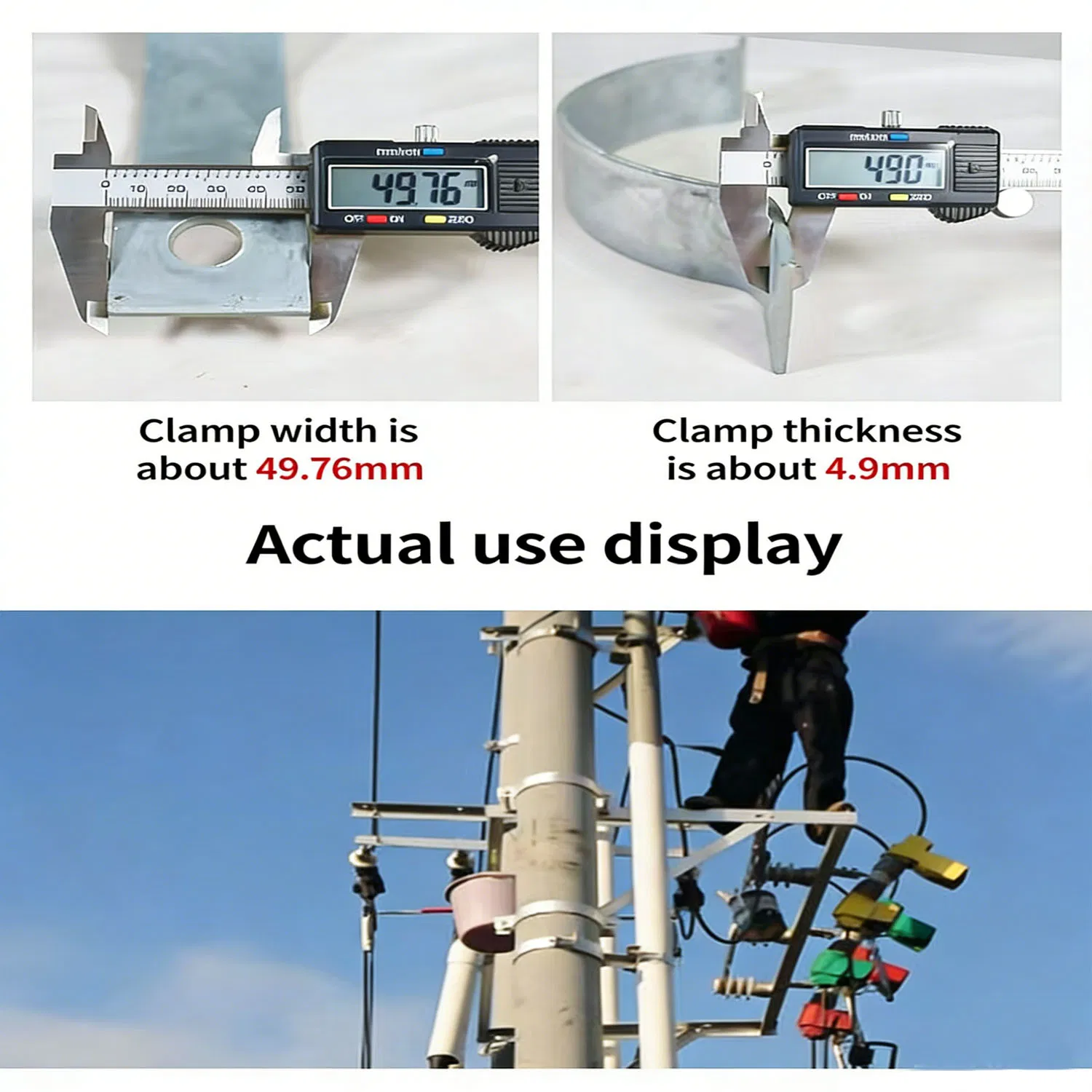 Хомут для крепления проводов на опорах ЛЭП